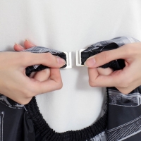 Пеньюар парикмахерский, цвет чёрный/белый Пеньюар парикмахерский, цвет чёрный/белый