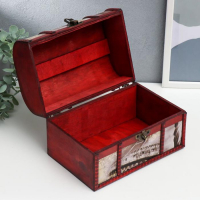 Шкатулка дерево состаренная "Цветы и города" сундучок МИКС 15х22х15,5 см Шкатулка дерево состаренная "Цветы и города" сундучок МИКС 15х22х15,5 см