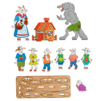 Кукольный театр сказки на столе &laquo;Семеро козлят&raquo;