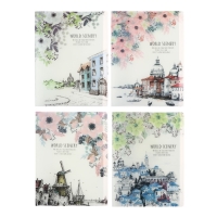 Папка формат А4, с 60 прозрачными файлами "Город", МИКС Папка формат А4, с 60 прозрачными файлами "Город", МИКС