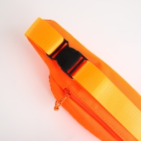 Поясная сумка на молнии, 2 кармана, цвет оранжевый Поясная сумка на молнии, 2 кармана, цвет оранжевый