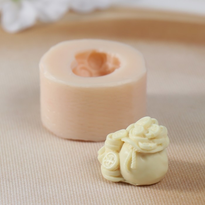 Молд силиконовый Молд силиконовый "Мешок с монетами" Силикон 2,3х3,1х2,2 см