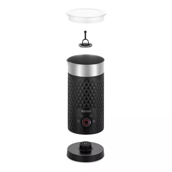 Капучинатор Kitfort КТ-7128-1, 500 Вт, 0.5 л, 4 режима, чёрный