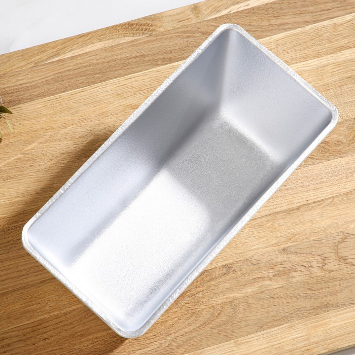 Хлебная форма, 22×11×11,5 см, 1,95 л, цвет серебряный Хлебная форма, 22×11×11,5 см, 1,95 л, цвет серебряный