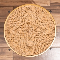 Столик плетёный, 40х40х41 см, цв. золото Столик плетёный, 40х40х41 см, цв. золото