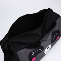 Сумка детская спортивная для девочки &laquo;Панда с ушками&raquo;, 40х21х24 см, цвет чёрный