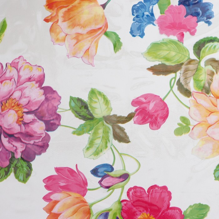 Клеёнка на стол Доляна &laquo;Сад&raquo;, ширина 137 см, толщина 0,08 мм, рулон 30 метров