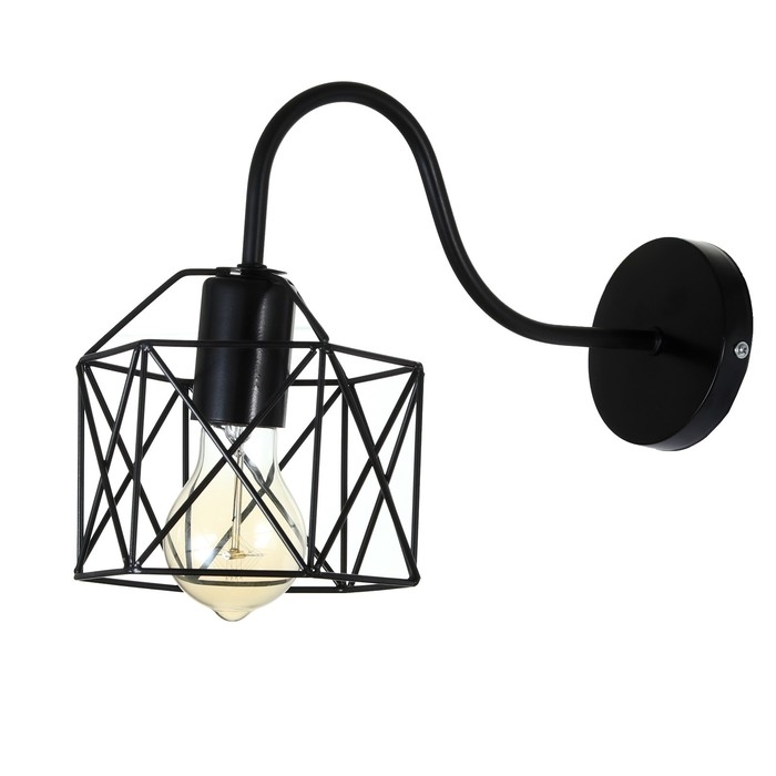 Бра 2530/1 E27 40Вт черный 12х16 см Бра 2530/1 E27 40Вт черный 12х16 см