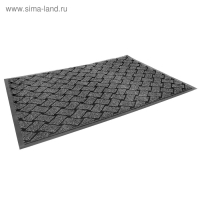 Коврик придверный влаговпитывающий &laquo;Крафт&raquo;, 80&times;120 см, цвет серый