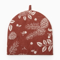 Новый год.Грелка на чайник Этель "New Year's plants" 28х28см, 100% хл, рогожка 186 г/м2 Новый год.Грелка на чайник Этель "New Year's plants" 28х28см, 100% хл, рогожка 186 г/м2