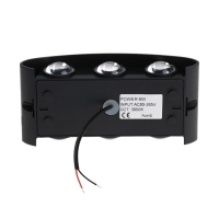 Светильник фасадный «Полусфера», FSD-070, 6 Вт, 3000К, 3 луча, IP65, 220 В, пластик, черный 100842 Светильник фасадный «Полусфера», FSD-070, 6 Вт, 3000К, 3 луча, IP65, 220 В, пластик, черный 100842