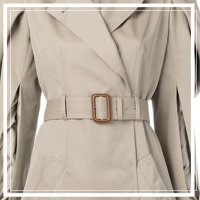 Пряжка для ремня, 4,5 &times; 3 см, 5 шт, цвет тёмно-коричневый/бежевый