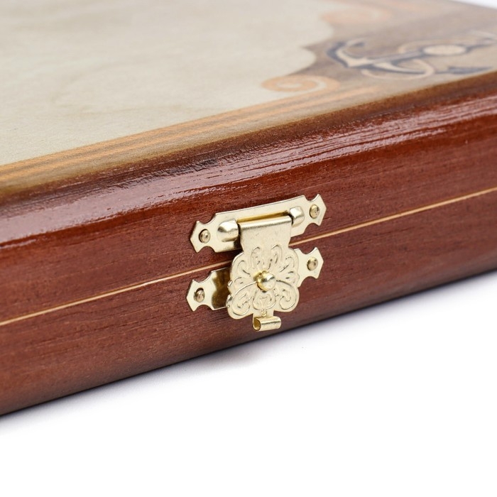 Нарды деревянные большие, настольная игра Нарды деревянные большие, настольная игра "Морские", 60 х 60 см, с шашками