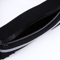 Сумка для бега поясная, на молнии, цвет чёрный Сумка для бега поясная, на молнии, цвет чёрный