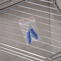 Полка для ванной угловая, 20,5&times;20,5&times;6,5 см, цвет хром