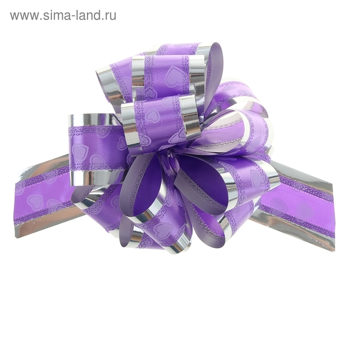 Бант-шар №5 «Воздушные сердца», фиолетовый Бант-шар №5 «Воздушные сердца», фиолетовый