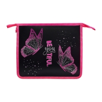 Папка д/тетрадей А5 молния сверху пластик 205*240 ПТ 73-12 дев Розовые бабочки фольга 72728 Папка д/тетрадей А5 молния сверху пластик 205*240 ПТ 73-12 дев Розовые бабочки фольга 72728