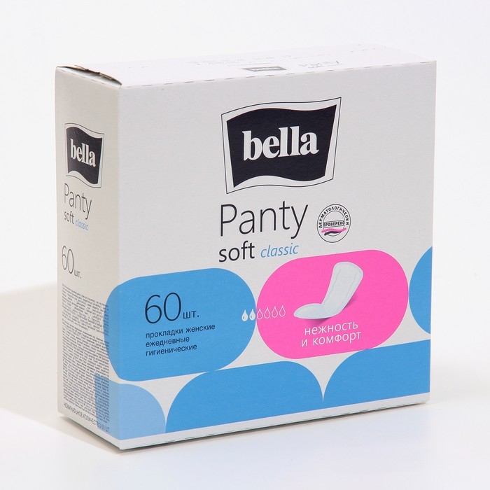 Ежедневные прокладки Bella Panty Soft Classic, 60 шт. Ежедневные прокладки Bella Panty Soft Classic, 60 шт.