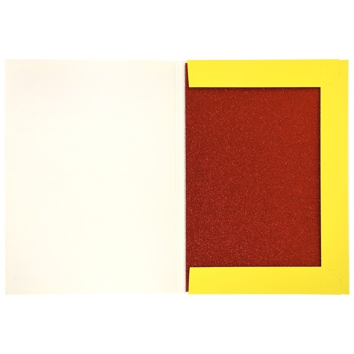 Картон цветной А4, 7 цветов, 7 листов мелованный "Каляка-Маляка", с блестками, 330 г/м2, в картонной папке