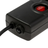 Сетевой фильтр Luazon Lighting, 5 розеток, 5 м, 2200 Вт, 3х0.75 мм2, 10 A, 220 В, c предохранителем, черный Сетевой фильтр Luazon Lighting, 5 розеток, 5 м, 2200 Вт, 3х0.75 мм2, 10 A, 220 В, c предохранителем, черный