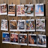 Гирлянда &laquo;Нить&raquo; 2 м роса с насадками &laquo;Прищепки&raquo;, IP20, серебристая нить, 20 LED, свечение тёплое белое, ААх2