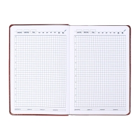 Ежедневник недатированный,формат А5, 140 листов, в клетку, обложка кожзам, с хлястиком, с калькулятором, коричневый Ежедневник недатированный,формат А5, 140 листов, в клетку, обложка кожзам, с хлястиком, с калькулятором, коричневый