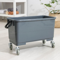 Ведро пластиковое для мытья окон на колесах, 24 литра, 56&times;29&times;34 см