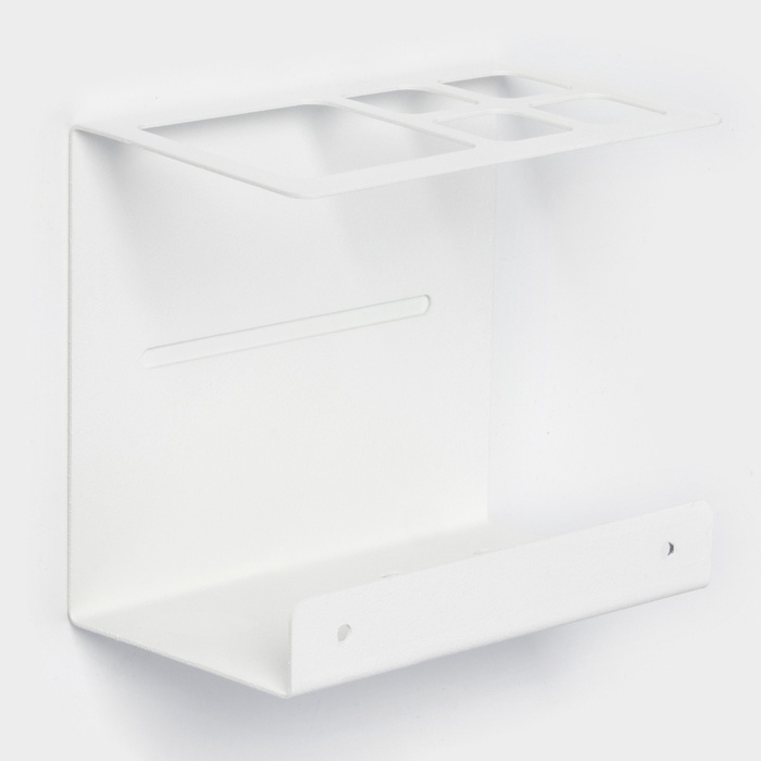 Держатель для зубных щёток &laquo;Лофт Арт&raquo;, 13&times;7,5 см, цвет белый