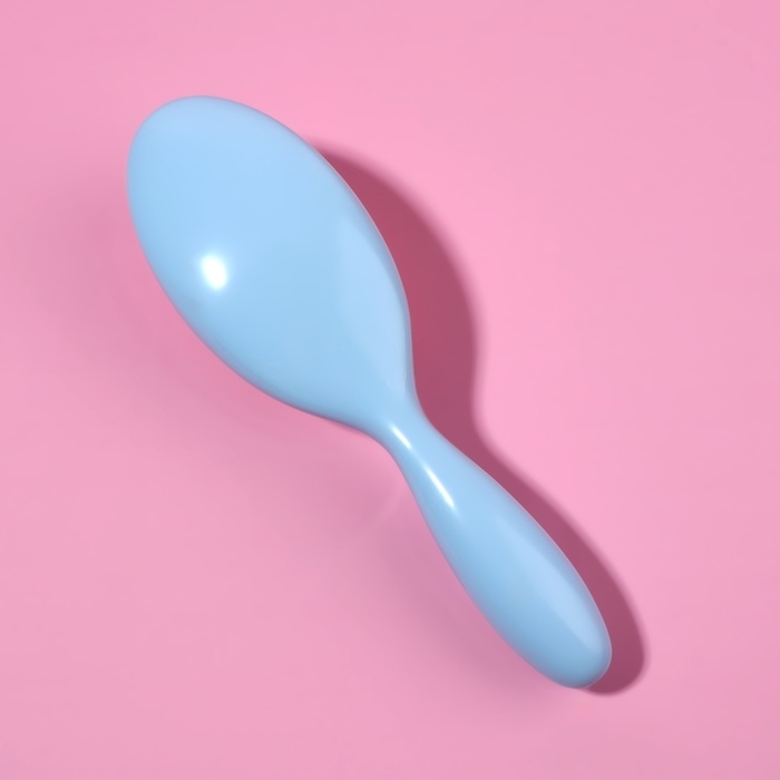 Расчёска массажная, 19 × 5,5 см, цвет голубой Расчёска массажная, 19 × 5,5 см, цвет голубой