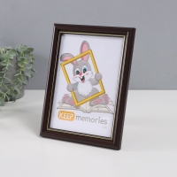 Фоторамка пластик "Пиксель" 15х21 см, венге Фоторамка пластик "Пиксель" 15х21 см, венге