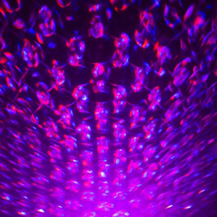 Световой прибор «Волны» 10.5 см, лазер, динамик, пульт ДУ, свечение мульти, 5 В Световой прибор «Волны» 10.5 см, лазер, динамик, пульт ДУ, свечение мульти, 5 В