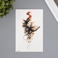 Татуировка на тело цветная "Бабочка в чернилах" 11,4х21 см Татуировка на тело цветная "Бабочка в чернилах" 11,4х21 см