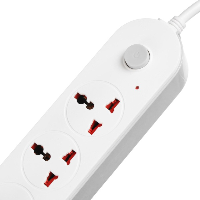 Удлинитель Luazon Lighting, 3 розетки, 3 м, 10 А, 2200 Вт, 2х0.75 мм2, 3хUSB, с выкл., Б Удлинитель Luazon Lighting, 3 розетки, 3 м, 10 А, 2200 Вт, 2х0.75 мм2, 3хUSB, с выкл., Б