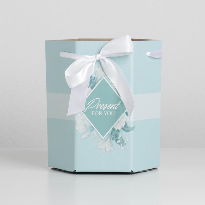 Переноска для цветов складная шестигранник «Present», 17 х 14,8 х 19,5 см Переноска для цветов складная шестигранник «Present», 17 х 14,8 х 19,5 см