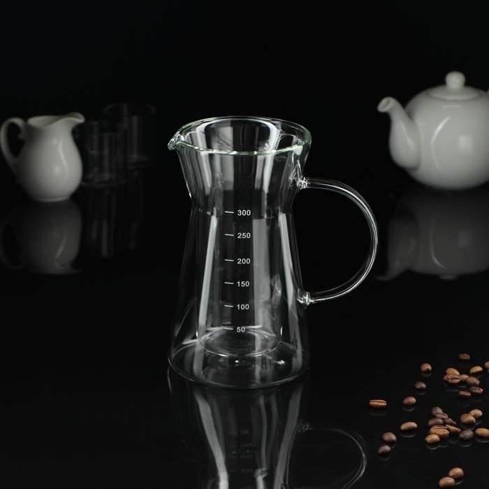 Кемекс с мерной шкалой &laquo;Типика&raquo;, 300 мл, двойное стекло