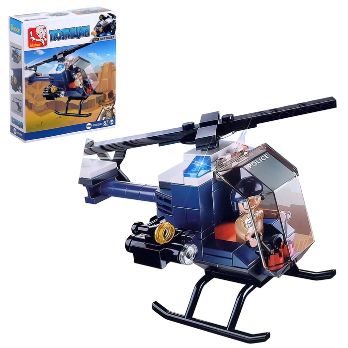 Конструктор &laquo;Полицейский транспорт&raquo;, 4 вида, цвет МИКС