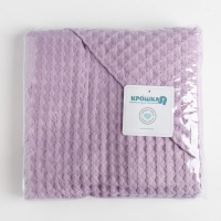 Полотенце уголок вафельное Крошка Я "Boho" 120х120 см, цвет сиреневый, 100%хлопок, 290 г/м2 Полотенце уголок вафельное Крошка Я "Boho" 120х120 см, цвет сиреневый, 100%хлопок, 290 г/м2