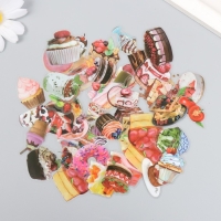 Наклейки для творчества "Легкий десерт" ПВС набор 50 шт 3х2 см Наклейки для творчества "Легкий десерт" ПВС набор 50 шт 3х2 см