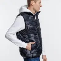 Жилет с подогревом Thermalli Valmorel, серый камуфляж, размер XXL