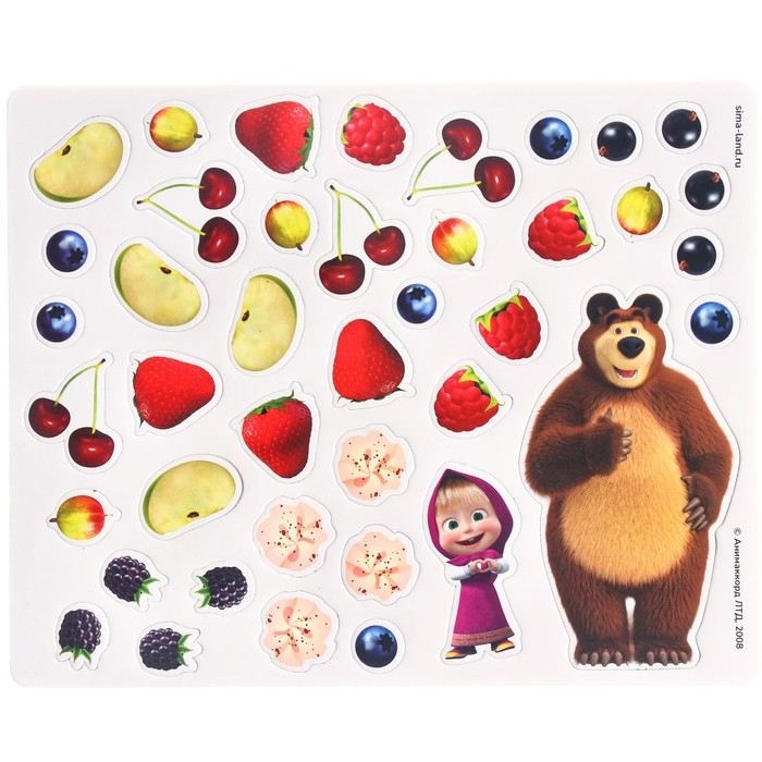 Магнитная игра для детей &laquo;Весёлая кухня&raquo;, Маша и Медведь