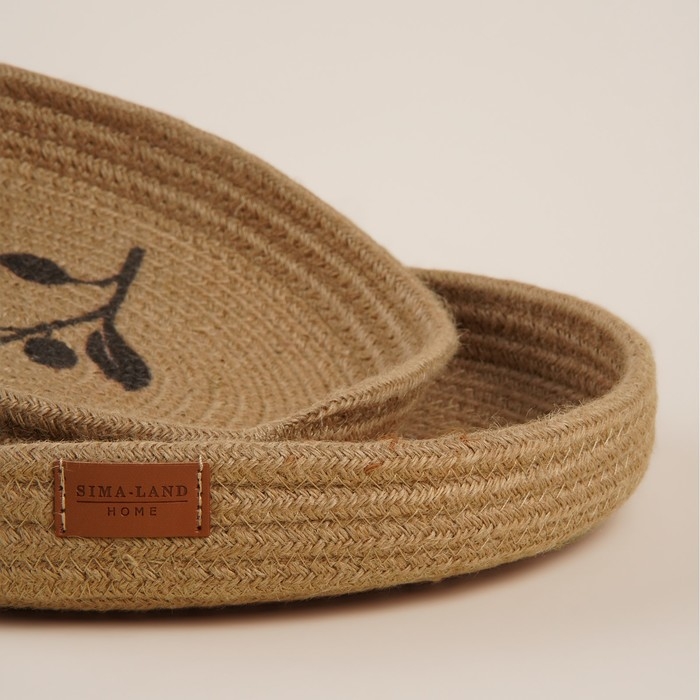 Корзины для хранения ручной работы SL Home, 2 шт: 25×25×3 см, 30×30×4 см Корзины для хранения ручной работы SL Home, 2 шт: 25×25×3 см, 30×30×4 см