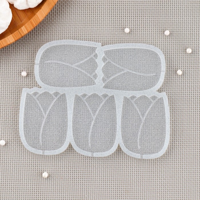 Силиконовый молд для леденцов и шоколада &laquo;Тюльпан&raquo;, 5,5&times;4,5 см, цвет прозрачный