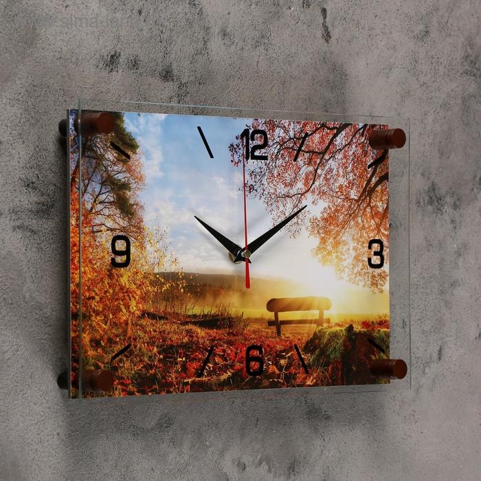 Часы настенные: Природа, Часы настенные: Природа, "Солнечный день", 20 х 30 см