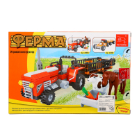 Конструктор Ферма «Трактор с животными», 215 деталей Конструктор Ферма «Трактор с животными», 215 деталей