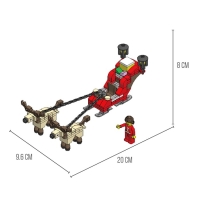Конструктор &laquo;Новогодние истории, сани Деда Мороза&raquo;, 142 детали