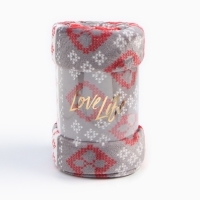 Плед LoveLife &laquo;Новогодний узор&raquo; 180х200 см,100% п/э, велсофт 280 гр/м2