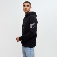 Худи мужское MINAKU "Решайся", цвет чёрный, размер 48 Худи мужское MINAKU "Решайся", цвет чёрный, размер 48