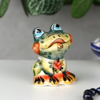 Сувенир &laquo;Лягушка Ква&raquo;, 5 см, цвет  гжель