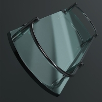 Полка для ванной комнаты, 50×12×4 см, металл, стекло Полка для ванной комнаты, 50×12×4 см, металл, стекло