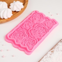 Молд &laquo;Розарий&raquo;, силикон, 17&times;10,5&times;1 см, цвет МИКС